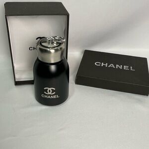 CHANEL Black Stainless Steel Mini Bottle Tumbler